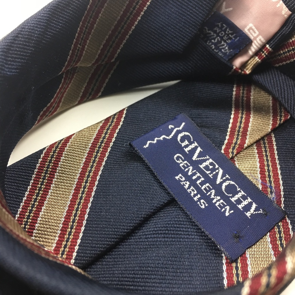 Givenchy Gentleman Paris Blue Pattern Mens Tie
